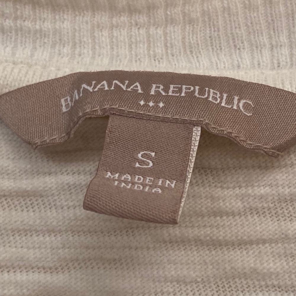 Banana Republic Factory Top Womens Sz‎ Small Lightweight Cotton Stripe Nautical - Picture 6 of 8